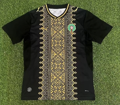 2026 Morocco black soccer jersey size S-2XL